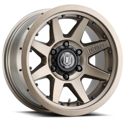ICON Rebound Pro 17x8.5 5x150 25mm Offset 5.75in BS 110.1mm Bore Bronze Wheel-Wheels - Cast-ICON