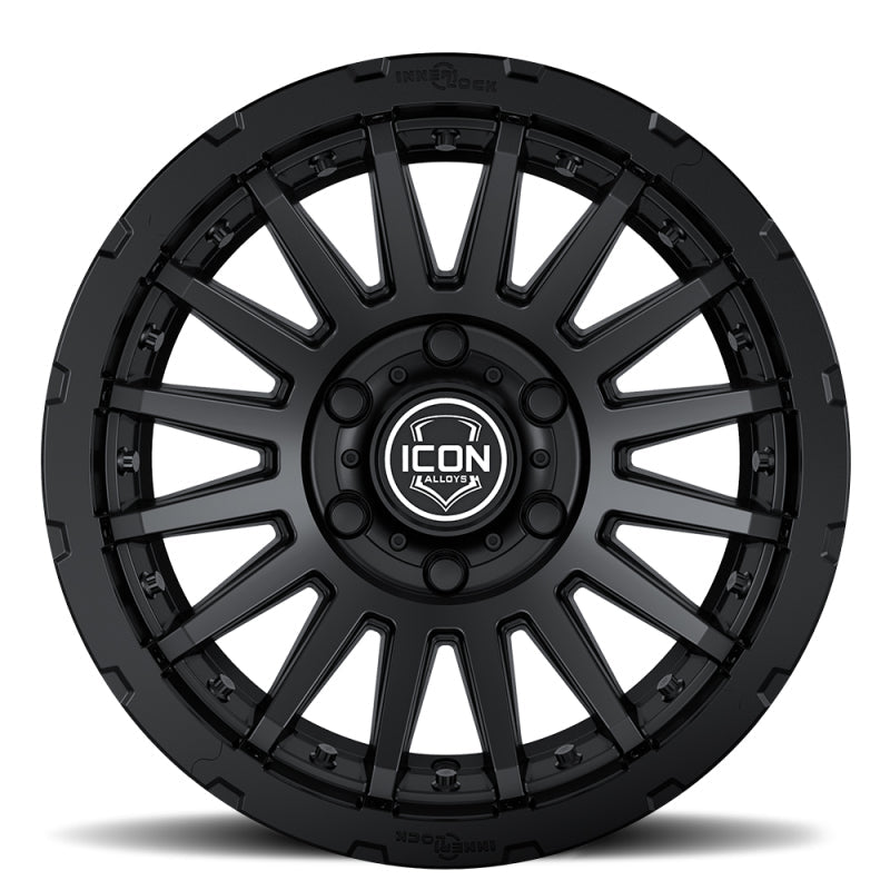 ICON Recon Pro 17x8.5 5 x 150 25mm Offset 5.75in BS Satin Black Wheel-Wheels - Cast-ICON