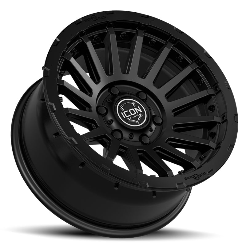 ICON Recon Pro 17x8.5 5 x 150 25mm Offset 5.75in BS Satin Black Wheel-Wheels - Cast-ICON
