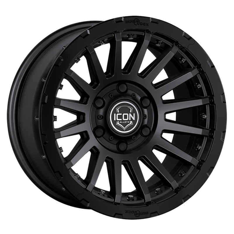 ICON Recon Pro 17x8.5 5 x 150 25mm Offset 5.75in BS Satin Black Wheel-Wheels - Cast-ICON