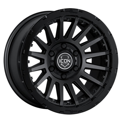 ICON Recon Pro 17x8.5 5 x 150 25mm Offset 5.75in BS Satin Black Wheel-Wheels - Cast-ICON