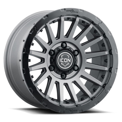 ICON Recon Pro 17x8.5 6 x 5.5 25mm Offset 5.75in BS Charcoal Wheel-Wheels - Cast-ICON