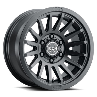 ICON Recon SLX 18x9 5x150 BP 25mm Offset 6in BS 110.1mm Hub Bore Satin Black Wheel-Wheels - Cast-ICON