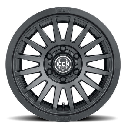 ICON Recon SLX 18x9 5x150 BP 25mm Offset 6in BS 110.1mm Hub Bore Satin Black Wheel-Wheels - Cast-ICON