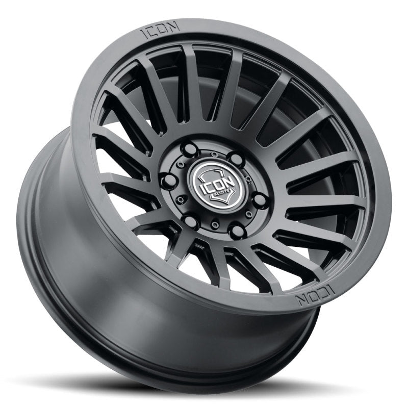 ICON Recon SLX 18x9 5x150 BP 25mm Offset 6in BS 110.1mm Hub Bore Satin Black Wheel-Wheels - Cast-ICON
