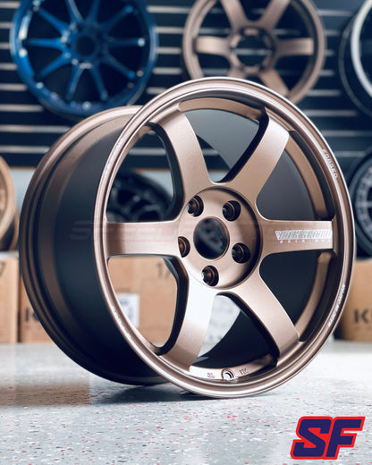 VOLK RACING TE37 SAGA S PLUS 17x9.0 +35 BRONZE ALMITE ** SF SPEC **