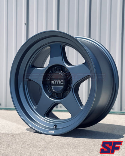 KMC KM728 LOBO 17X8.5 -10 6X139.7 METALLIC BLUE