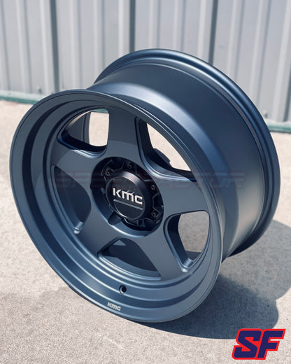 KMC KM728 LOBO 17X8.5 -10 6X139.7 METALLIC BLUE