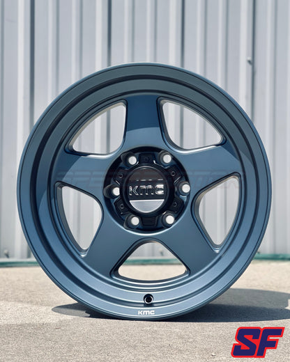 KMC KM728 LOBO 17X8.5 -10 6X139.7 METALLIC BLUE