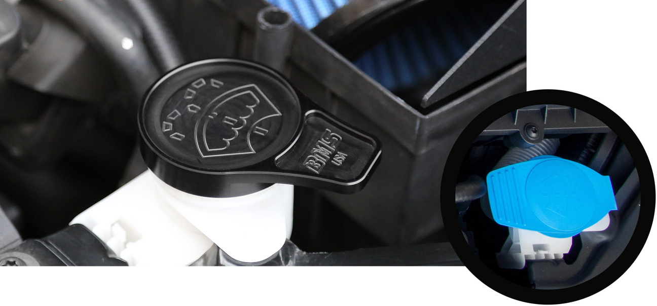 Billet VW / Audi / Honda Windshield Reservoir Washer Cap