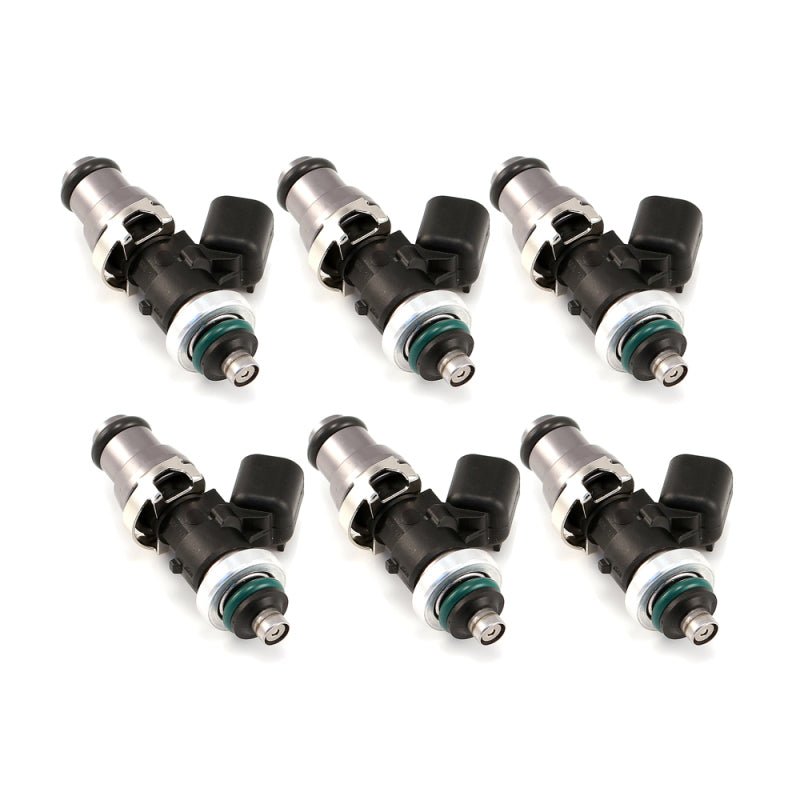 Injector Dynamics 1050 - XDS Injectors 14mm (Grey) Adaptor Top GTR Lower Spacer (Set of 6) - Fuel Injector Sets - 6Cyl - Injector Dynamics