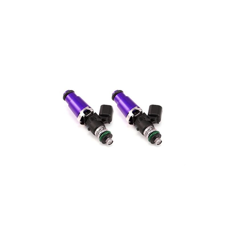 Injector Dynamics 1340cc Injectors - 60mm Length - 14mm Purple Top - 14mm Lower O - Ring (Set of 2) - Fuel Injector Sets - 2Cyl - Injector Dynamics