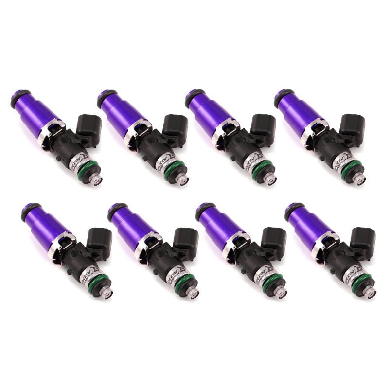 Injector Dynamics 1340cc Injectors - 60mm Length - 14mm Purple Top - 14mm Lower O - Ring (Set of 8) - Fuel Injector Sets - 8Cyl - Injector Dynamics