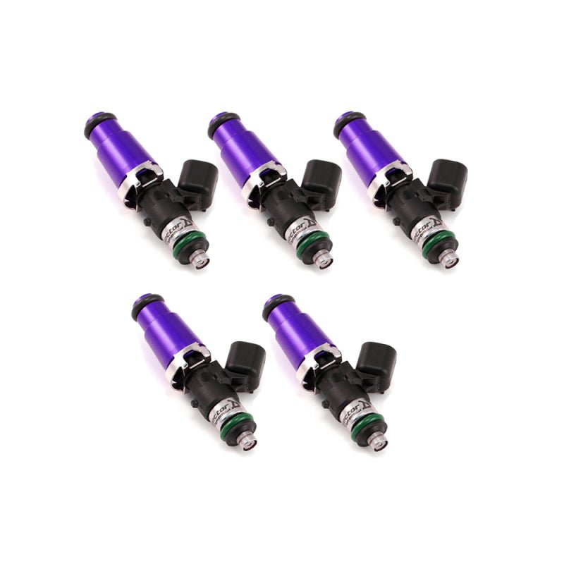 Injector Dynamics ID1050X Injectors 14 mm (Purple) Adaptors (Set of 5) - Fuel Injector Sets - 5Cyl - Injector Dynamics