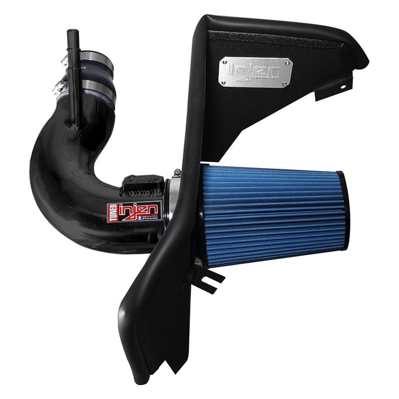 Injen 2016+ Chevy Camaro 2.0L Wrinkle Black Power-Flow Air Intake System-Cold Air Intakes-Injen