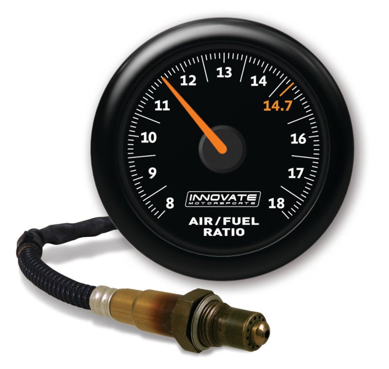 Innovate MTX-AL Analog Air/Fuel Ratio Gauge Kit - Black Dial-Gauges-Innovate Motorsports
