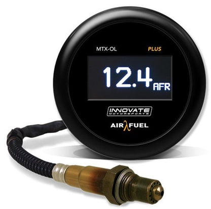 Innovate MTX-OL PLUS Wideband Digital Air/Fuel Ratio OLED Gauge Kit 8ft w/O2 Sensor-Gauges-Innovate Motorsports