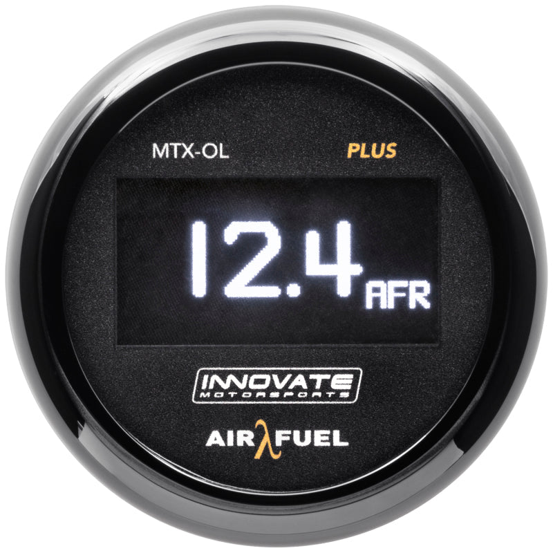 Innovate MTX-OL PLUS Wideband Digital Air/Fuel Ratio OLED Gauge Kit 8ft w/O2 Sensor-Gauges-Innovate Motorsports