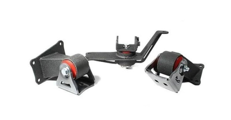 Innovative 00 - 09 Honda S2000 F - Series Black Steel Mounts 75A Bushings Engine Mounts