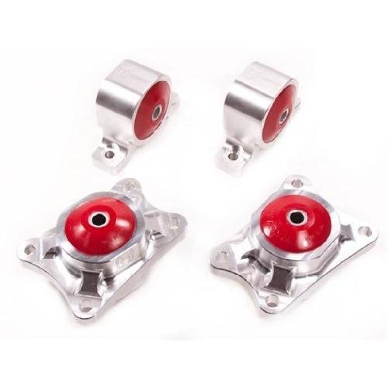 Innovative 00 - 09 Honda S2000 F - Series Silver Aluminum Mounts 75A Bushings Billet Rear Diff Mounts Differential Mounts