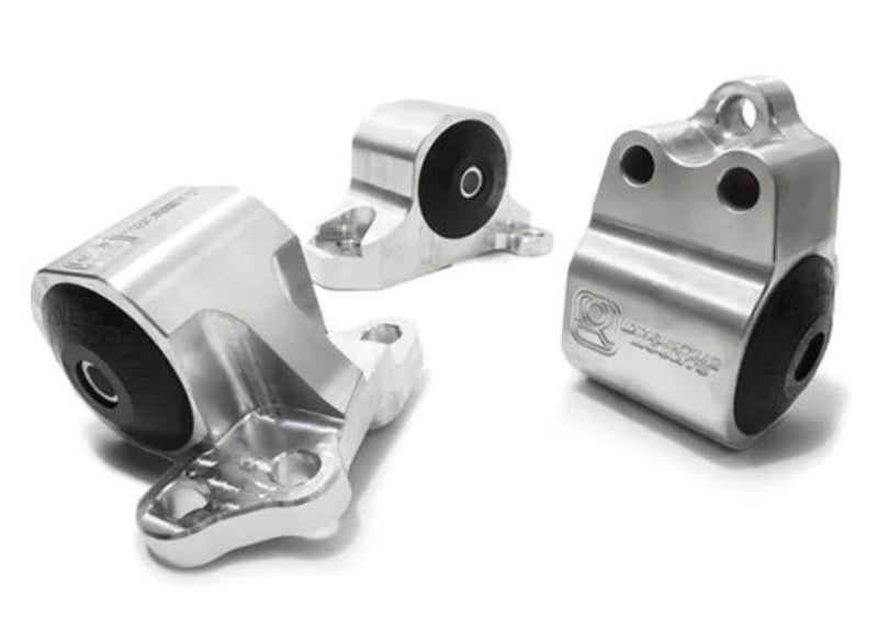 Innovative 92 - 95 Civic B/D Series Silver Aluminum Mounts Solid Bushings (3 Bolt) Engine Mounts