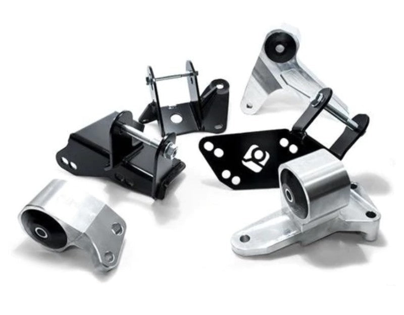 Innovative 96 - 00 Civic K - Series Silver Aluminum Mounts 75A Bushings (EG/DC Subframe) Engine Mounts