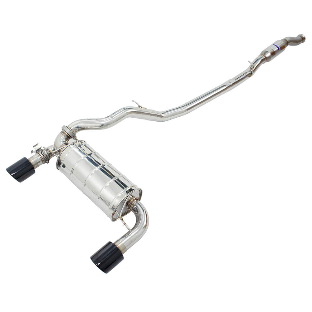 Invidia 15-18 Ford Focus RS Q300 w/Valve Rolled Black Tip Cat-Back Exhaust