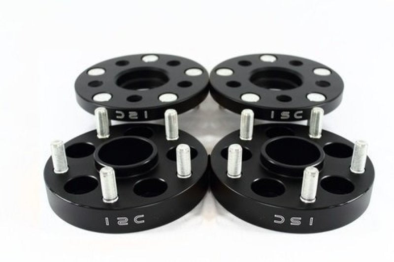 ISC Suspension 5x114.3 Hub Centric Wheel Spacers 20mm Black (Pair)-Wheel Spacers & Adapters-ISC Suspension