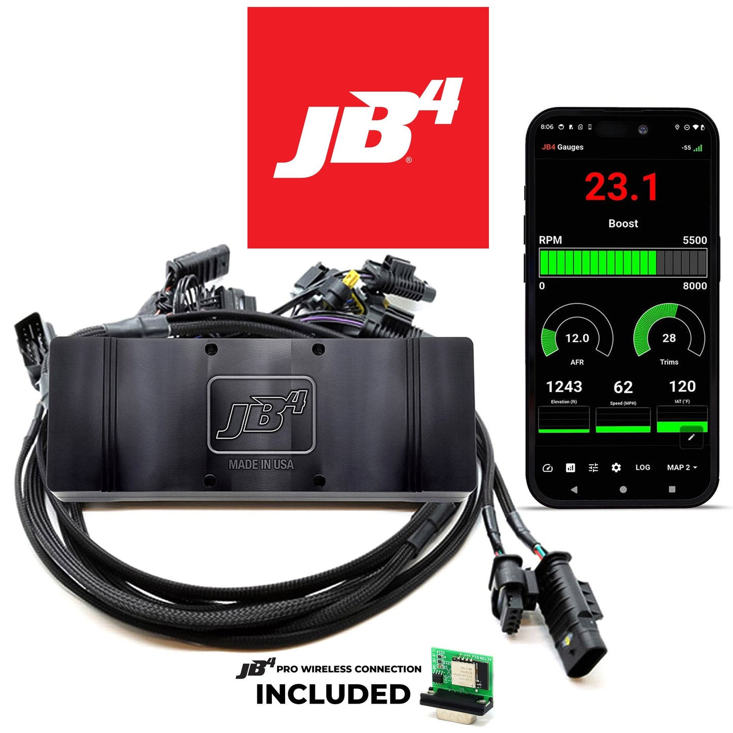JB4 Tuner for 2016-2022 G12 N74 V12 BMW M760Li xDrive (BETA) + PRO Bluetooth Adapter