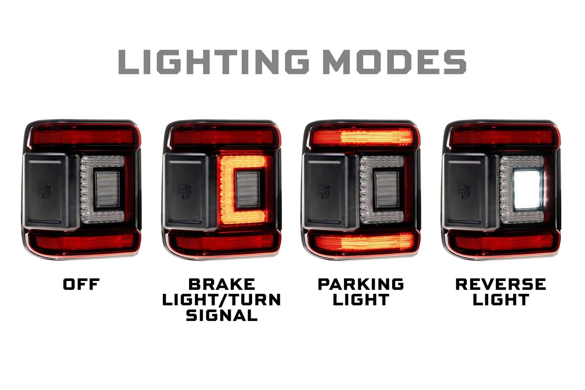 Jeep Wrangler JL (2018+): Morimoto XB Low Profile Tail Lights (Red) - Tail Lights - Morimoto XB LED Tails