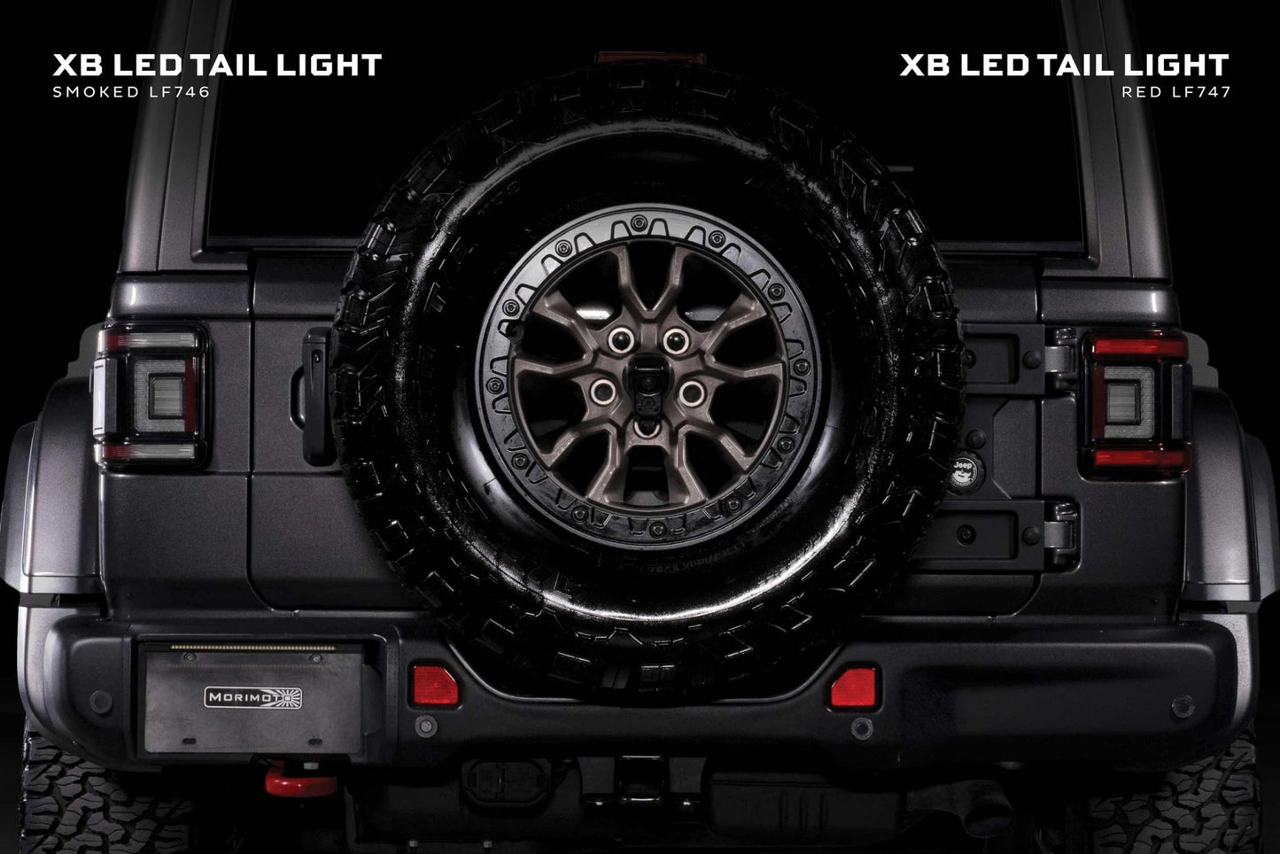 Jeep Wrangler JL (2018+): Morimoto XB Low Profile Tail Lights (Smoked) - Tail Lights - Morimoto XB LED Tails