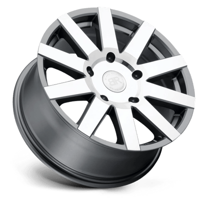 Black Rhino JOURNEY Gloss Gunmetal W/ Mirror Cut 18x8 +48 5x130mm 84.1mm