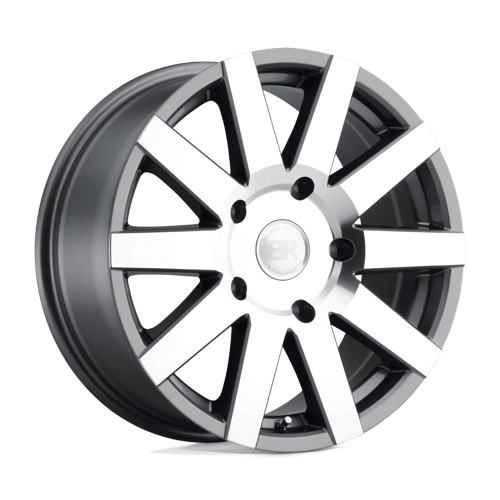 Black Rhino JOURNEY Gloss Gunmetal W/ Mirror Cut 18x8 +48 5x130mm 84.1mm