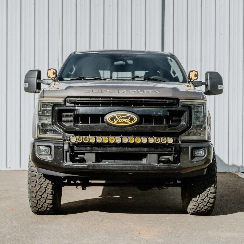 KC HiLiTES 2017+ Ford Super Duty Front Bumper Light Bar Mount For 40in Flex Era LED Light Bar-Light Mounts-KC HiLiTES