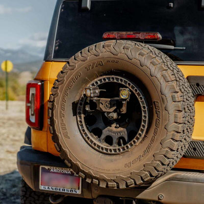 KC HiLiTES 2018+ Jeep Wrangler JL / 2021+ Ford Bronco Raptor Spare Tire Carrier Light Mount-Light Mounts-KC HiLiTES