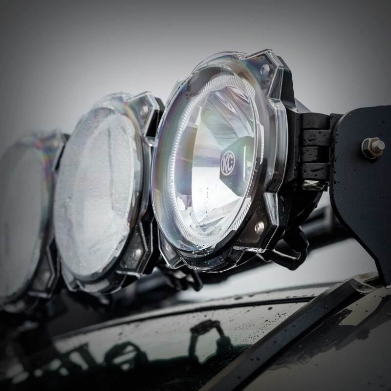 KC HiLiTES 6in. Light Shield for Gravity Pro6 LED Lights (Single) - Clear-Light Covers and Guards-KC HiLiTES