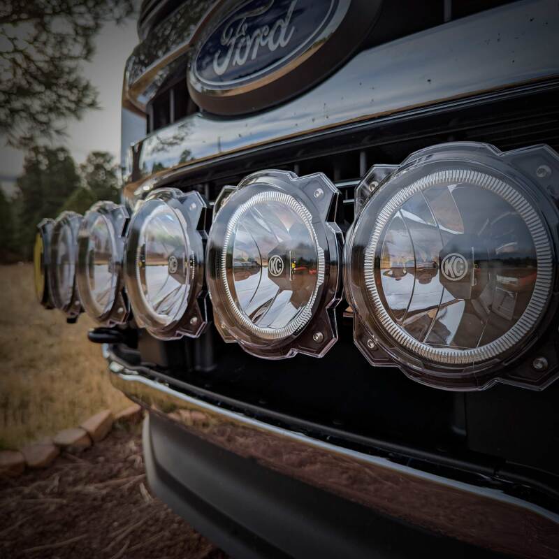 KC HiLiTES 6in. Light Shield for Gravity Pro6 LED Lights (Single) - Clear-Light Covers and Guards-KC HiLiTES