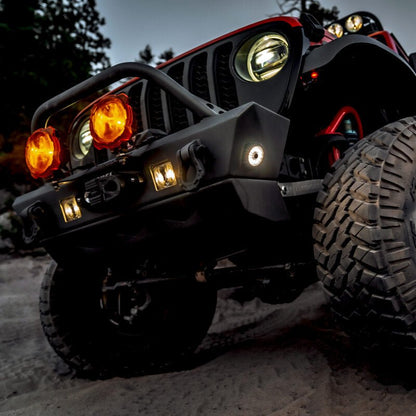 KC HiLiTES Cyclone V2 2.2in. LED Accessory Light 5w Flood Beam (Single) - Diffused Lens-Light Bars & Cubes-KC HiLiTES
