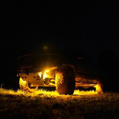 KC HiLiTES Cyclone V2 LED - Replacement Lens - Amber - Single-Light Bars & Cubes-KC HiLiTES