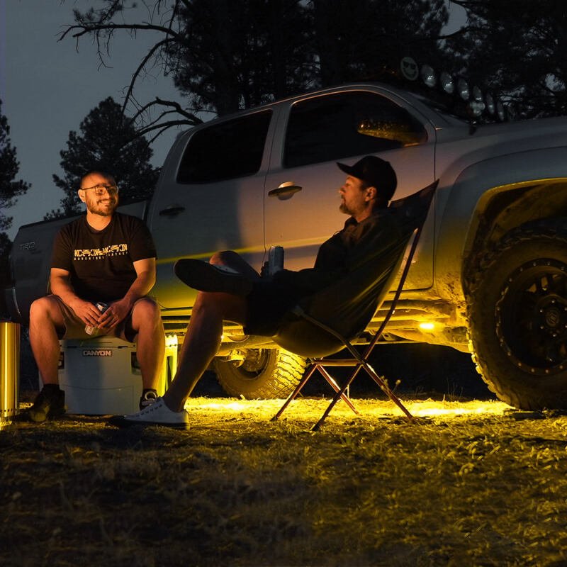 KC HiLiTES Cyclone V2 LED - Rock Light - 6-Light System - Amber - 5W Flood Beam-Light Bars & Cubes-KC HiLiTES