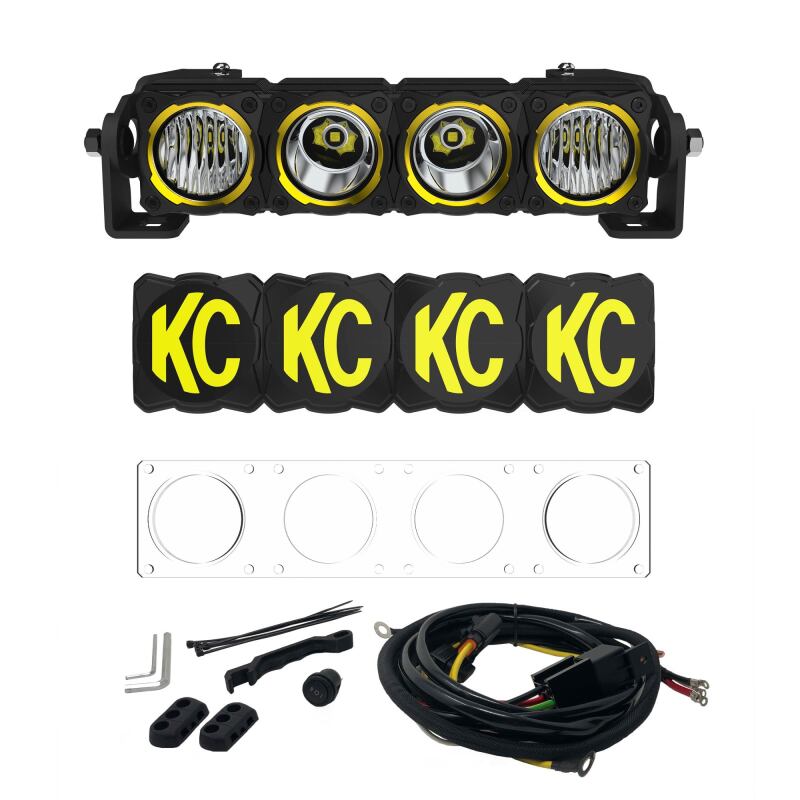 KC HiLiTES FLEX ERA LED 10in. Light Bar - Master Kit-Light Bars & Cubes-KC HiLiTES