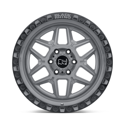 Black Rhino KELSO Battleship Gray W/ Black Ring 17x9 0 5x127mm 71.5mm