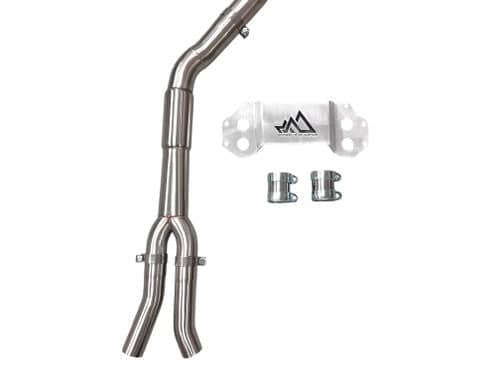 MAD BMW G8x M3 M4 S58 Resonated Single Midpipe (Brace Included)