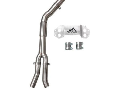MAD BMW G8x M3 M4 S58 Resonated Single Midpipe (Brace Included)
