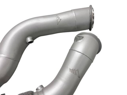 MAD BMW S55 3.5" Fat Boy Downpipes M2C M3 M4 W/ Flex Section