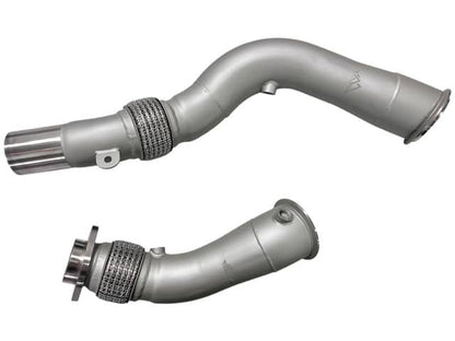 MAD BMW S55 3.5" Fat Boy Downpipes M2C M3 M4 W/ Flex Section