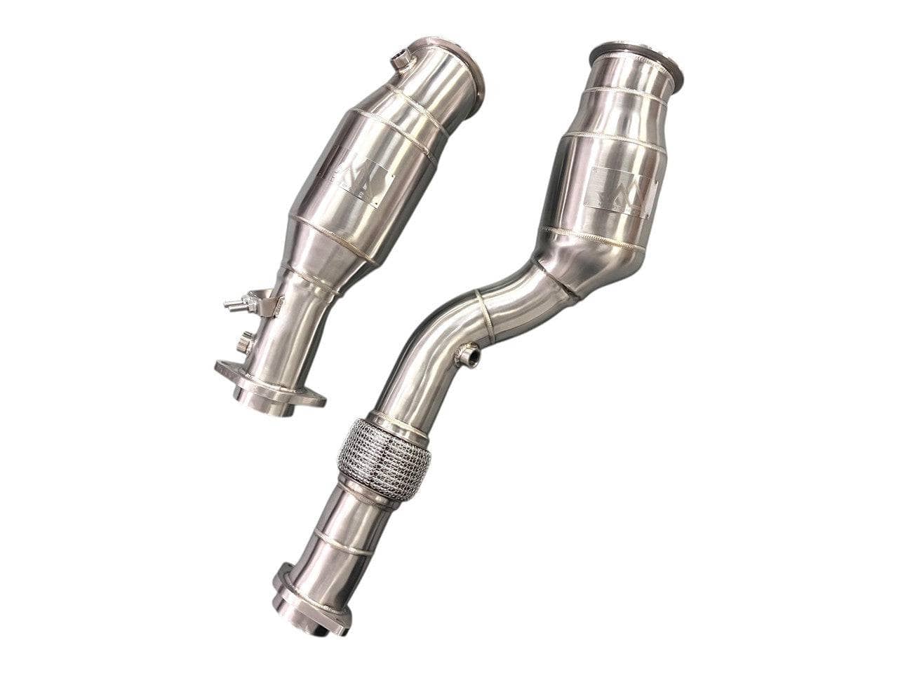 MAD BMW S58 Catted Downpipes M3 M4 G80 G82 G83 W/ No CEL Guarantee & Flex Section