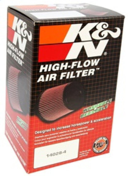 K&N Filter Universal Rubber Oval Straight 4.5in OL x 3.75in OW x 7in Height 20 Degree Angle Air Filters - Universal Fit