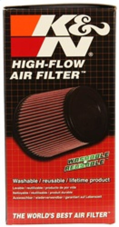 K&N Filter Universal Rubber Oval Straight 4.5in OL x 3.75in OW x 7in Height 20 Degree Angle Air Filters - Universal Fit