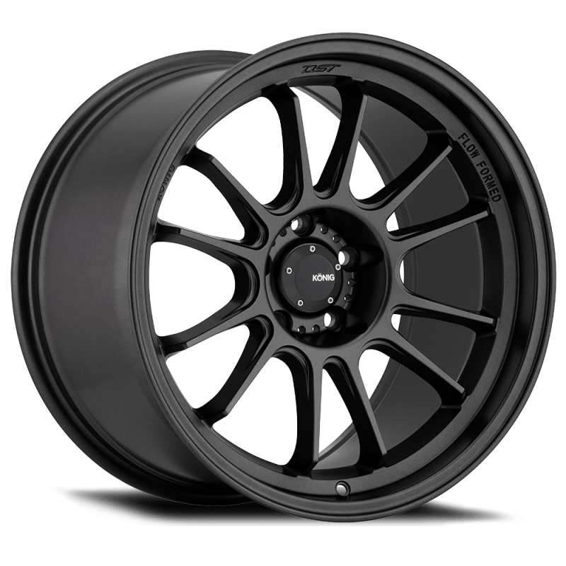 Konig Hypergram 18x9.5 5x114.3 ET25 Matte Black Wheels - Cast